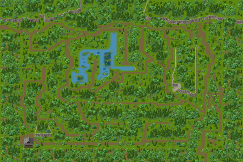 Wald-Labyrinth